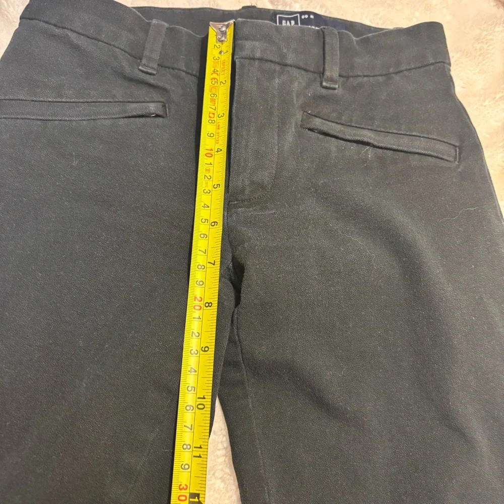GAP Skinny Ankle B Pants Sz 00R True Black Stretch Cotton Spandex Cropped Pants